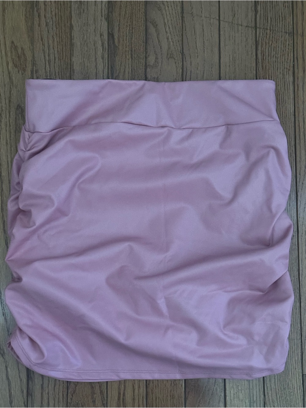 Halara Ruched Pink Mini Skirt size L - Picture 9 of 9